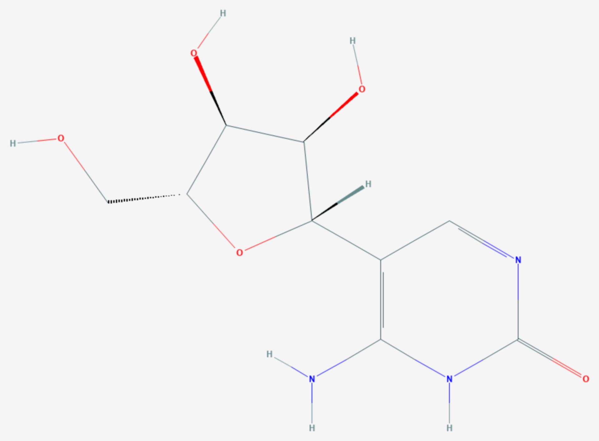 Pseudocytidin (Strukturformel)