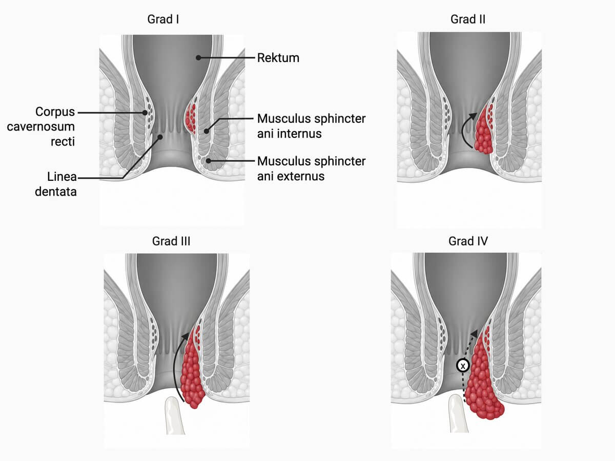 Hämorrhoiden Schweregradeinteilung