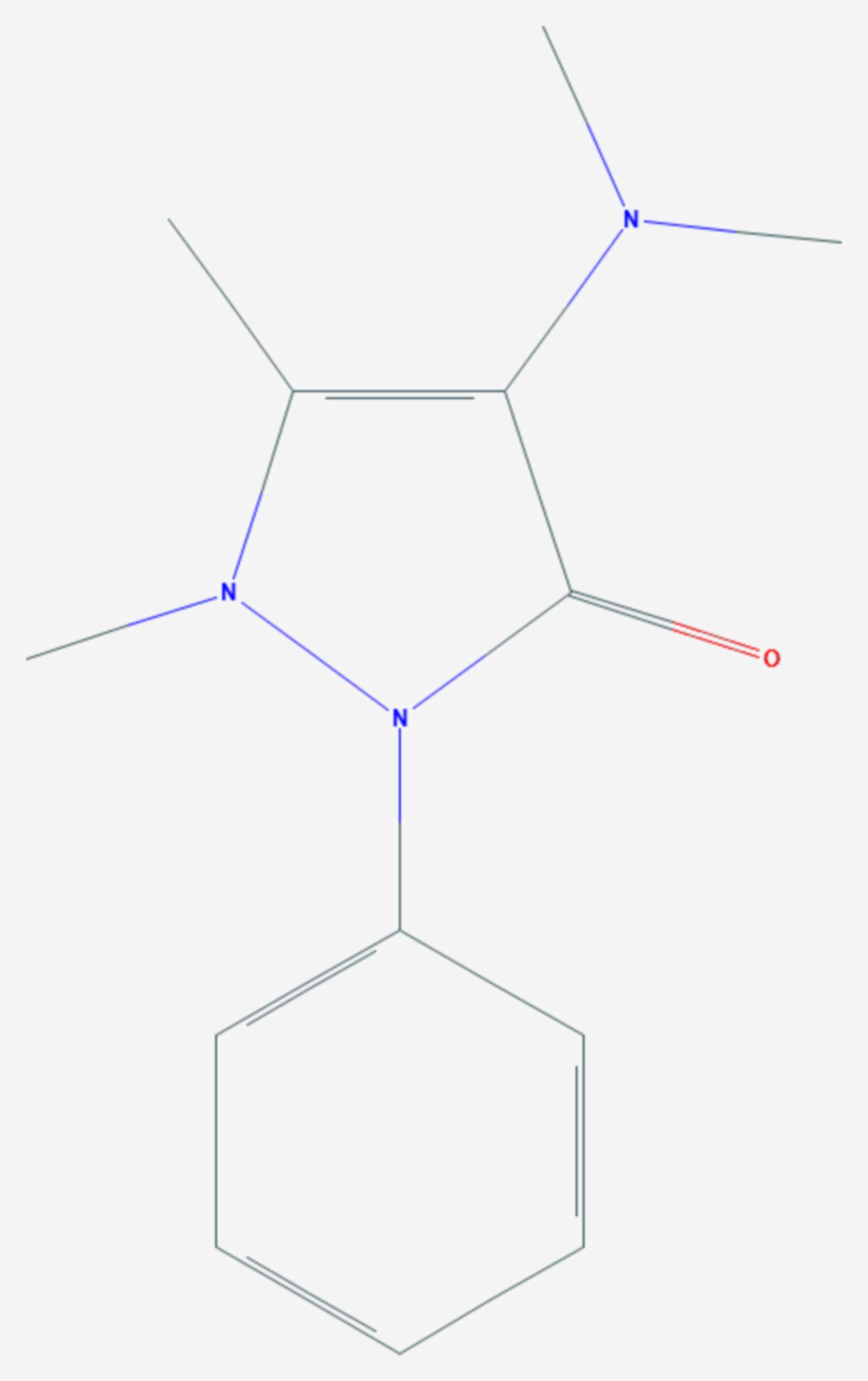 Aminophenazon (Strukturformel)