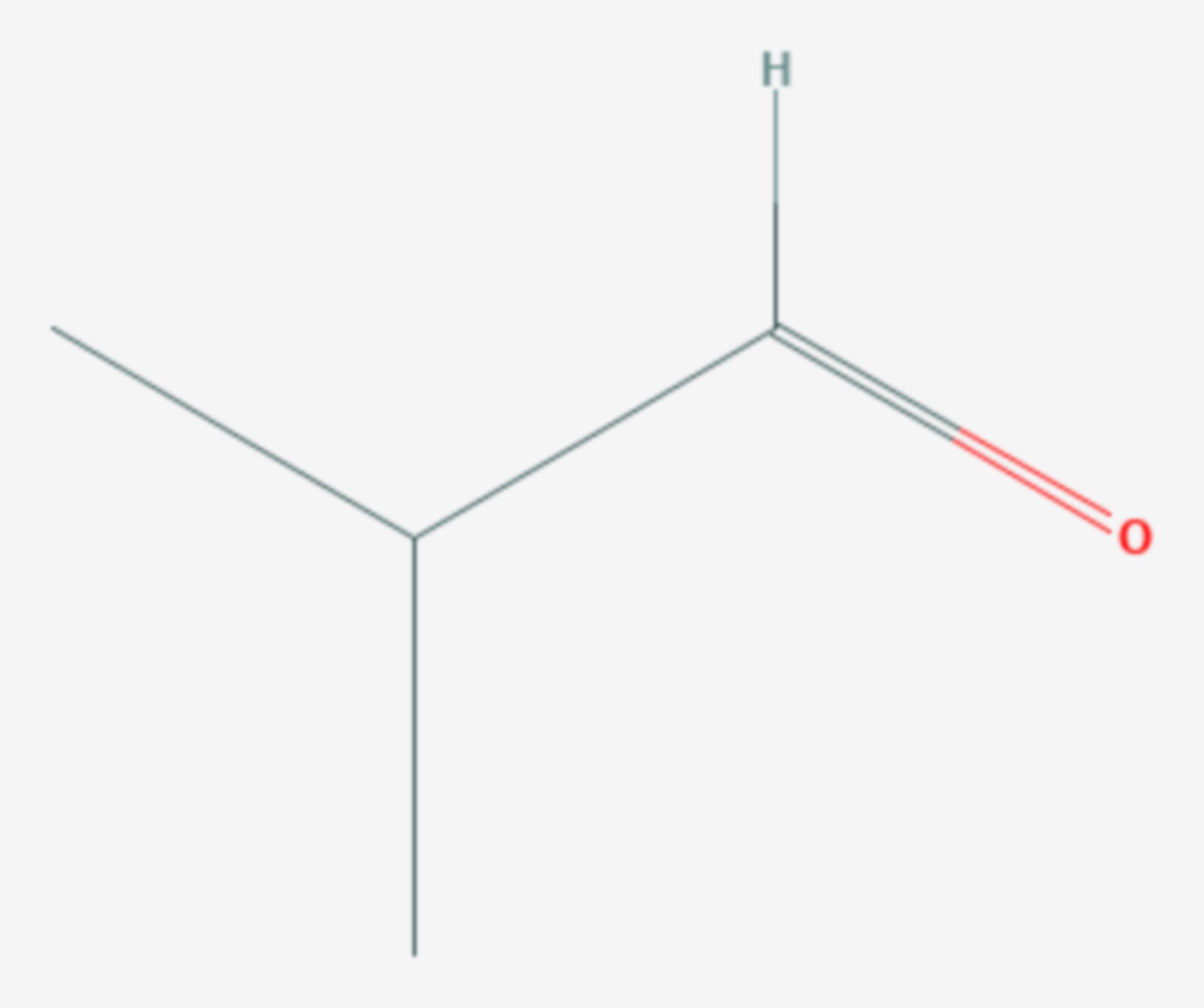 Isobutanal (Strukturformel)