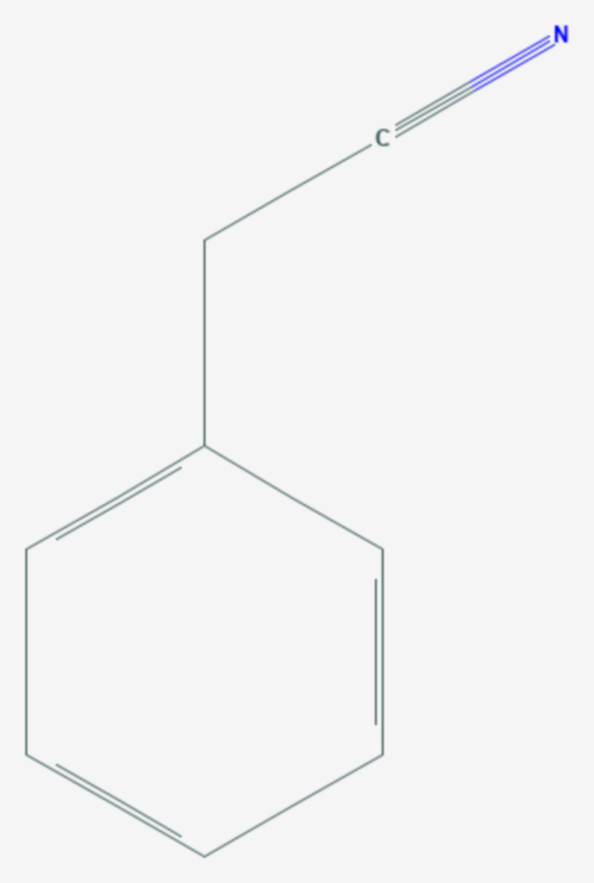 Phenylacetonitril (Strukturformel)