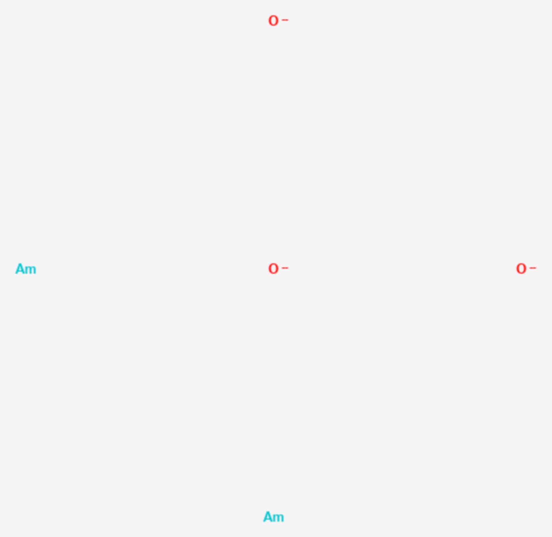 Americium(III)-oxid (Strukturformel)