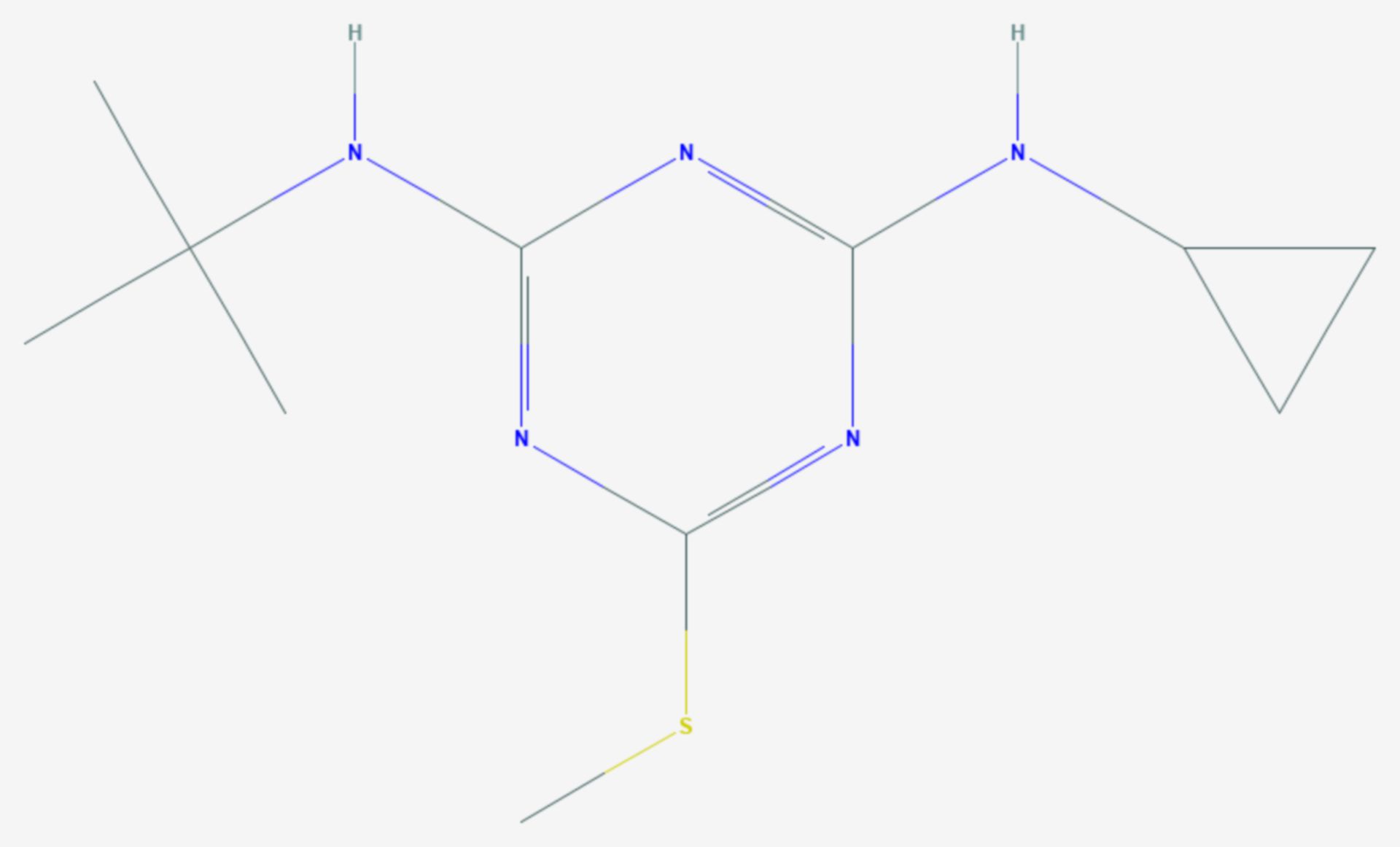 Cybutryn (Strukturformel)