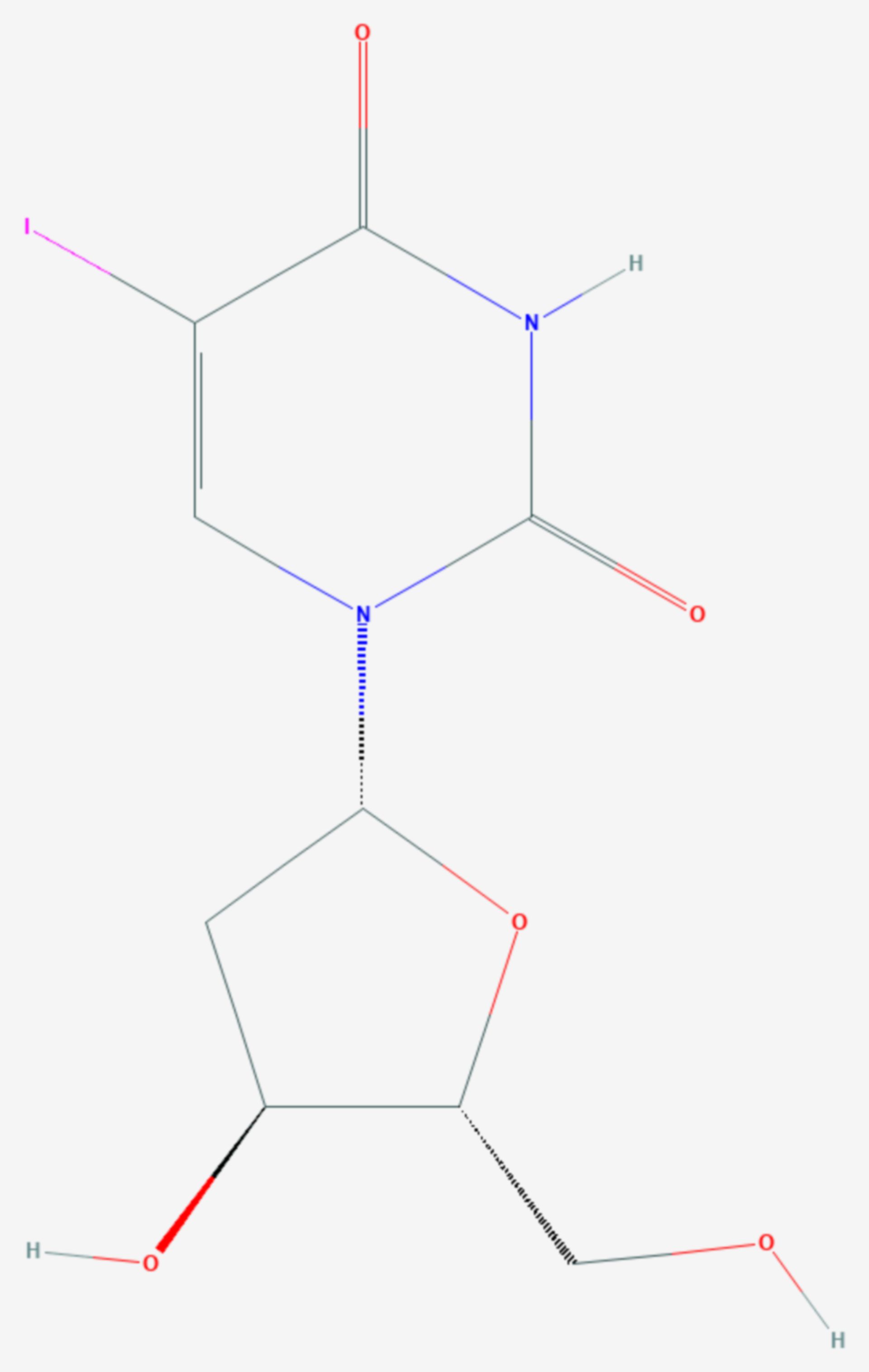 Idoxuridin (Strukturformel)