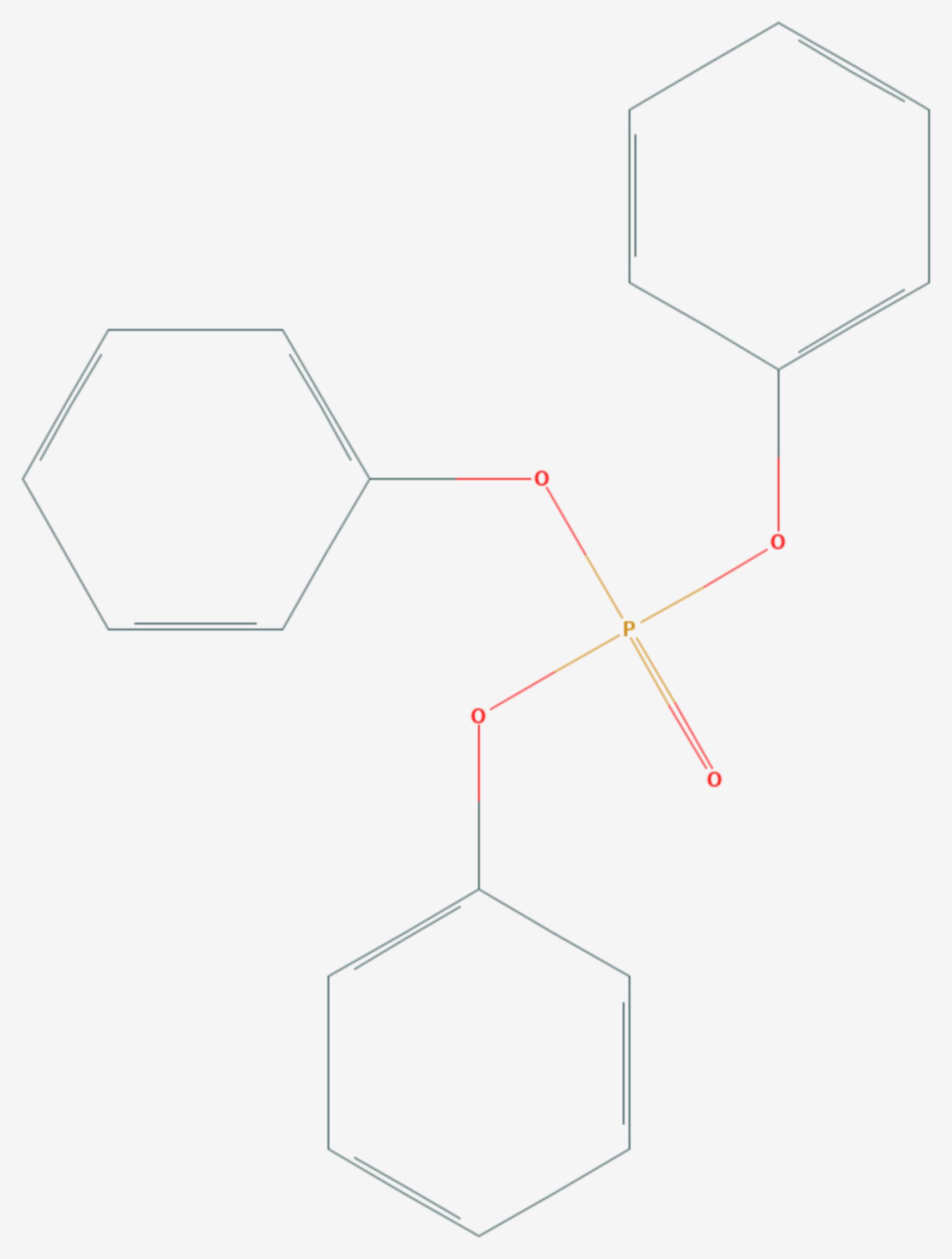 Triphenylphosphat (Strukturformel)