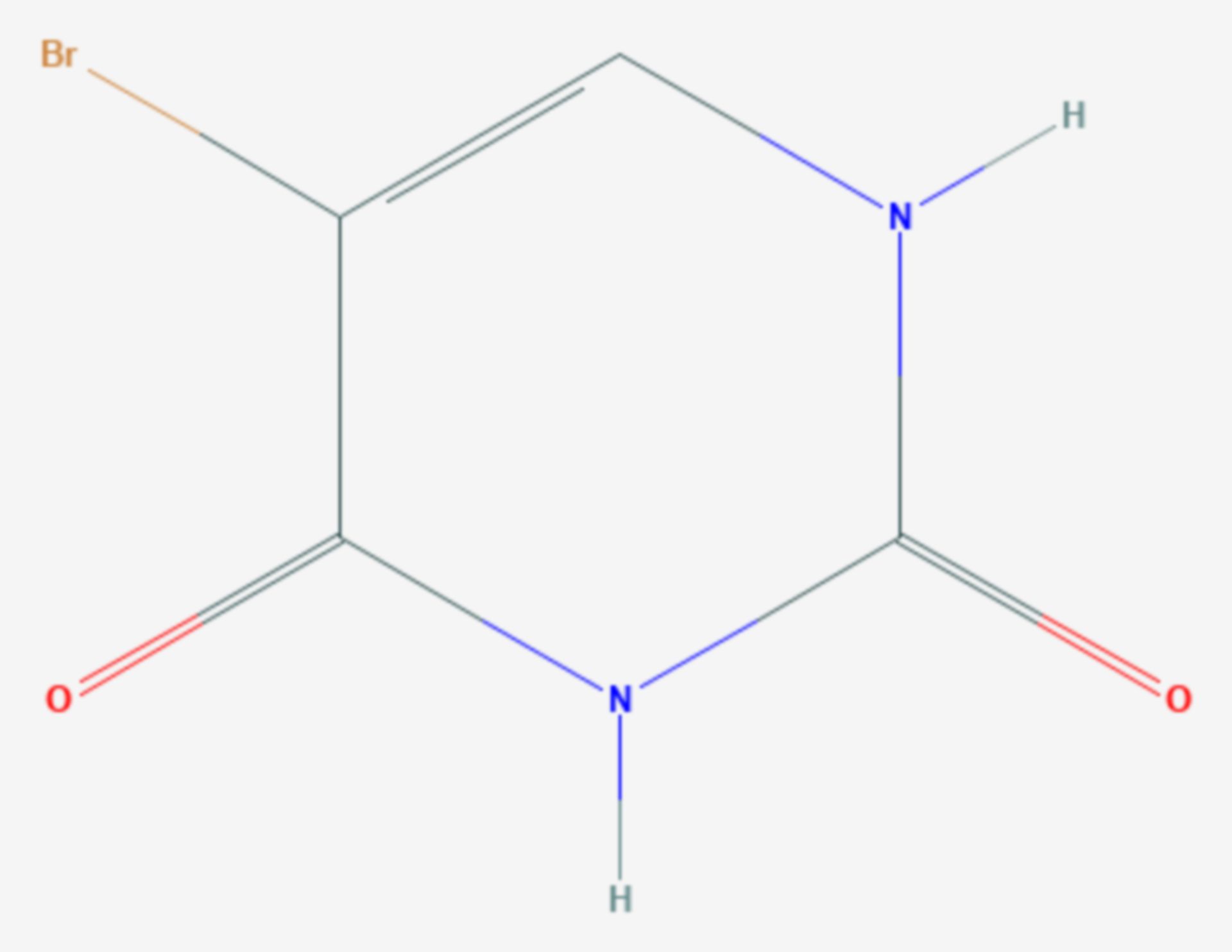 5-Bromuracil (Strukturformel)