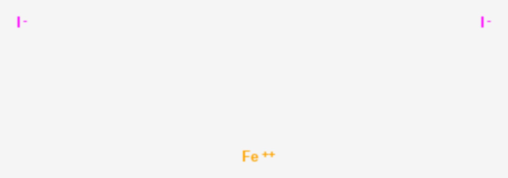 Eisen(II)-iodid (Strukturformel)