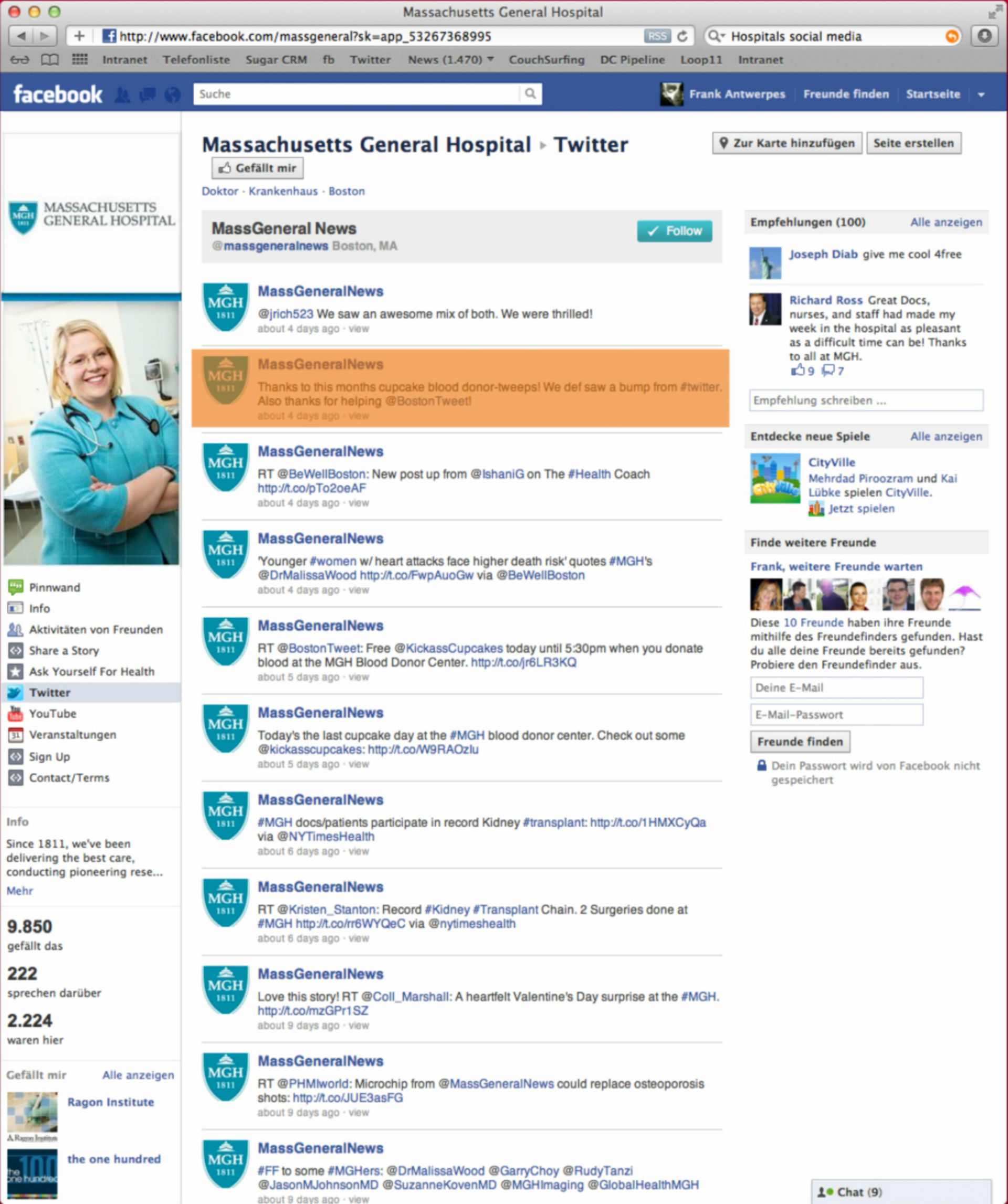 MassGeneral Hospital Twitter