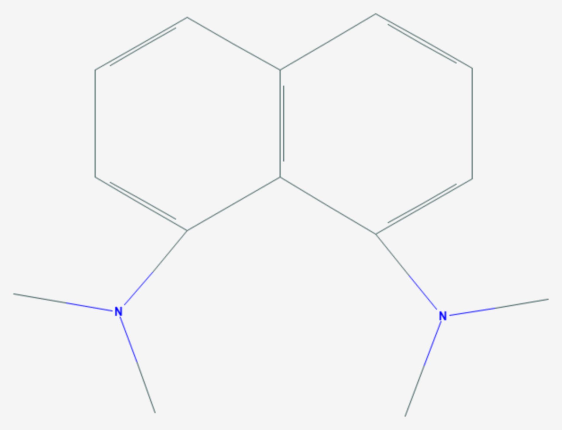 1,8-Bis(N,N-dimethylamino)-naphthalin (Strukturformel)