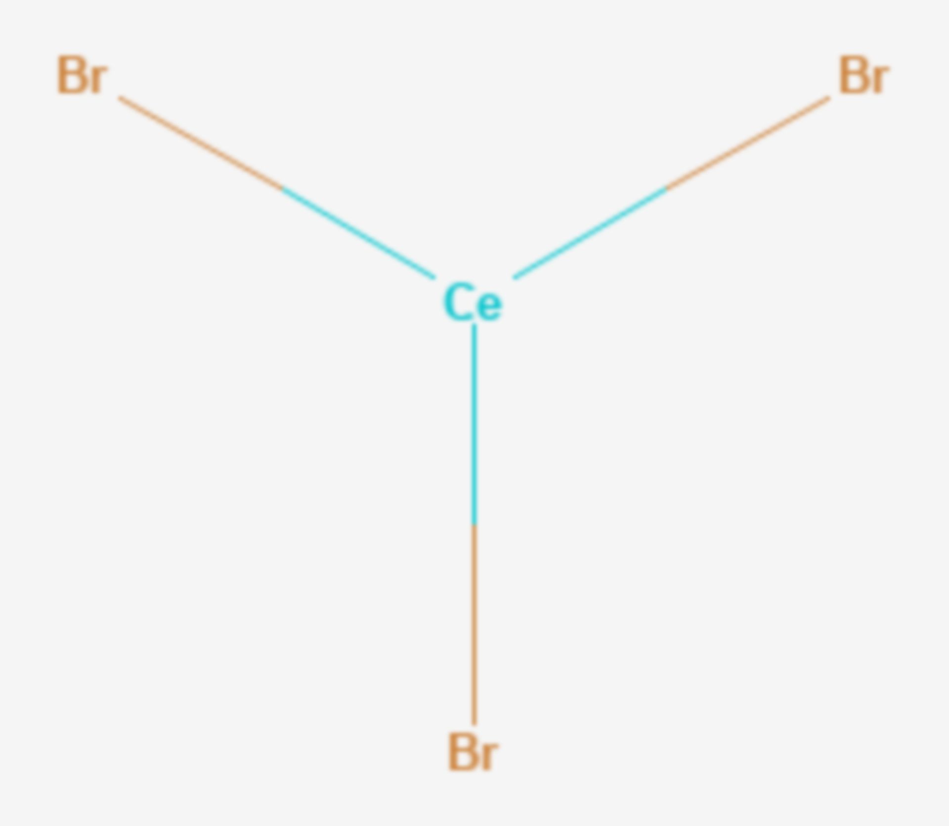 Cer(III)-bromid (Strukturformel)