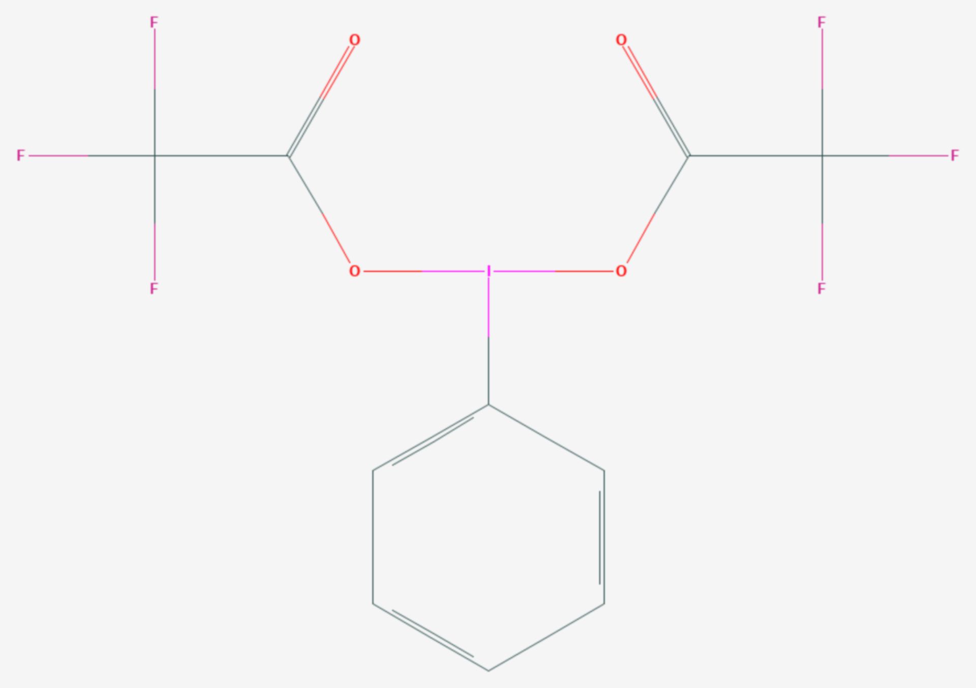 (Bis(trifluoracetoxy)iod)benzol (Strukturformel)