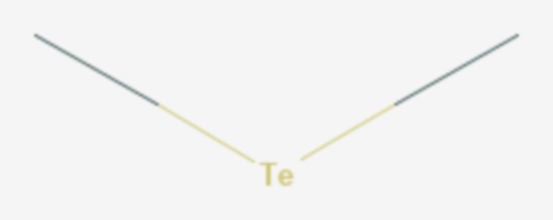 Dimethyltellurid (Strukturformel)