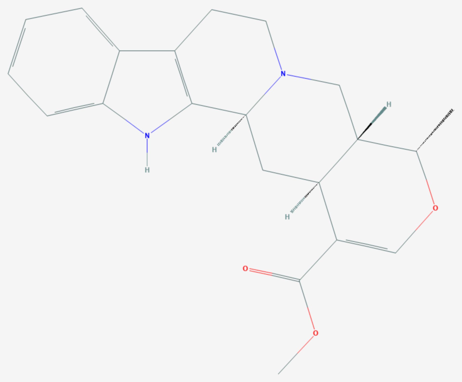Ajmalicin (Strukturformel)