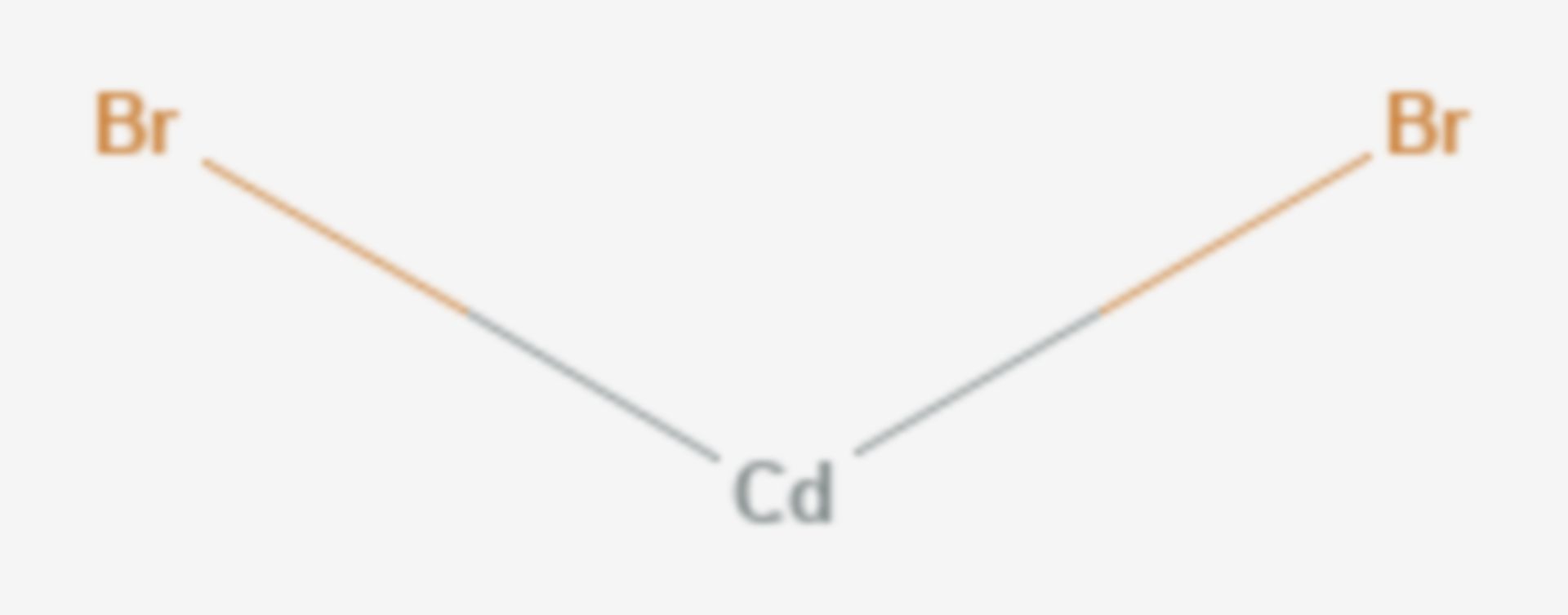 Cadmiumbromid (Strukturformel)
