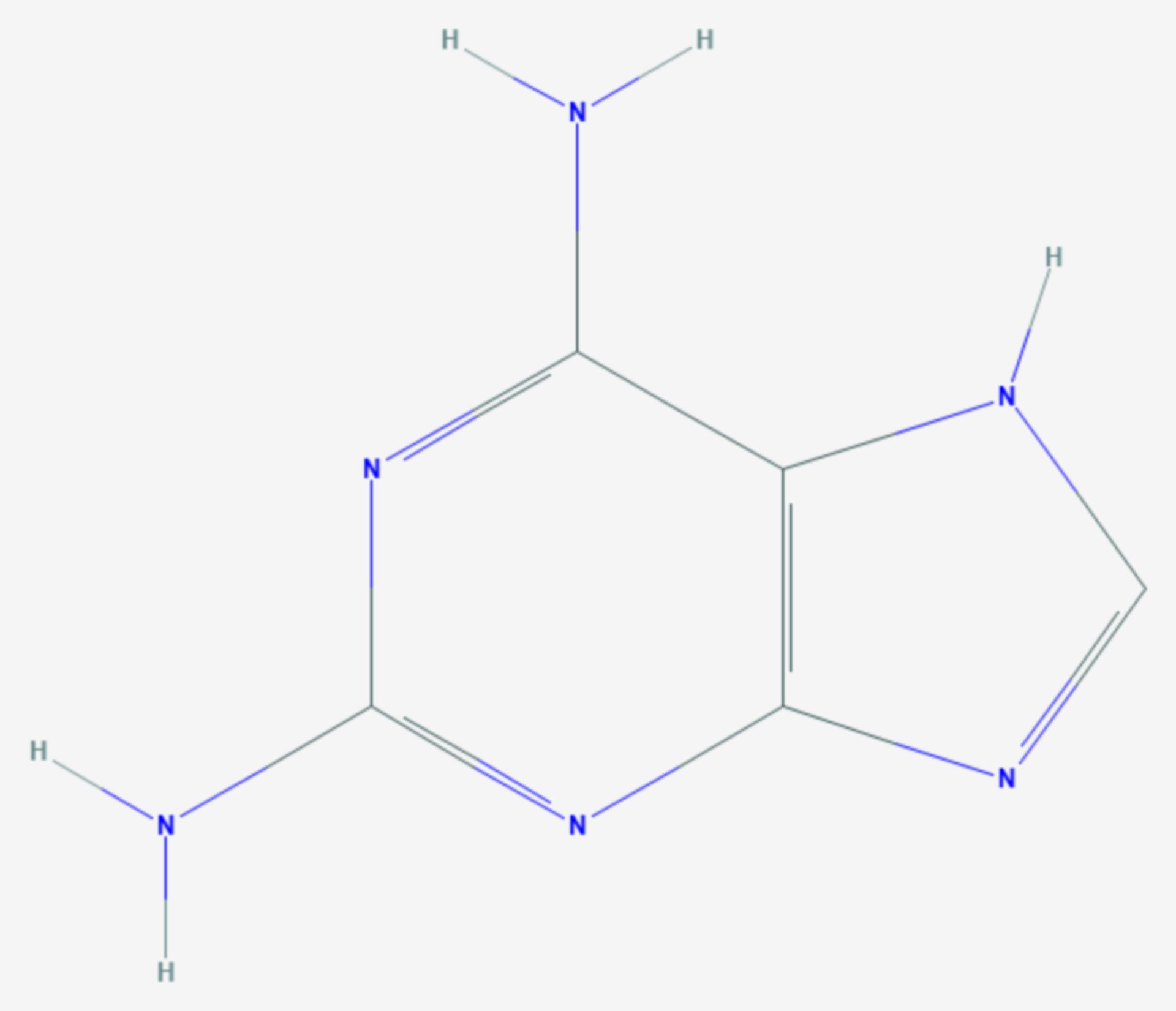 2,6-Diaminopurin (Strukturformel)