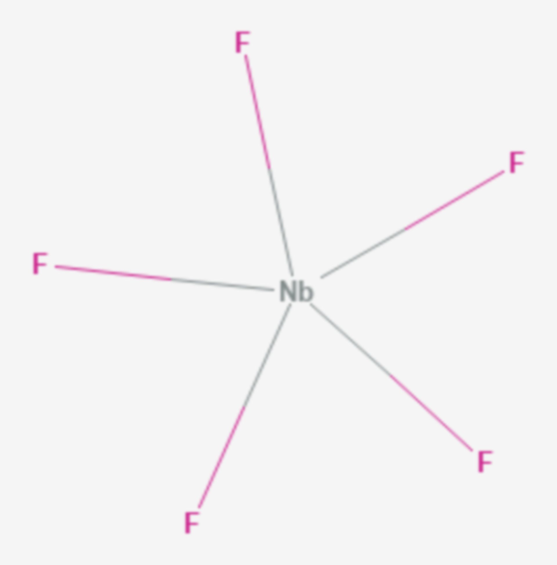 Niob(V)-fluorid (Strukturformel)