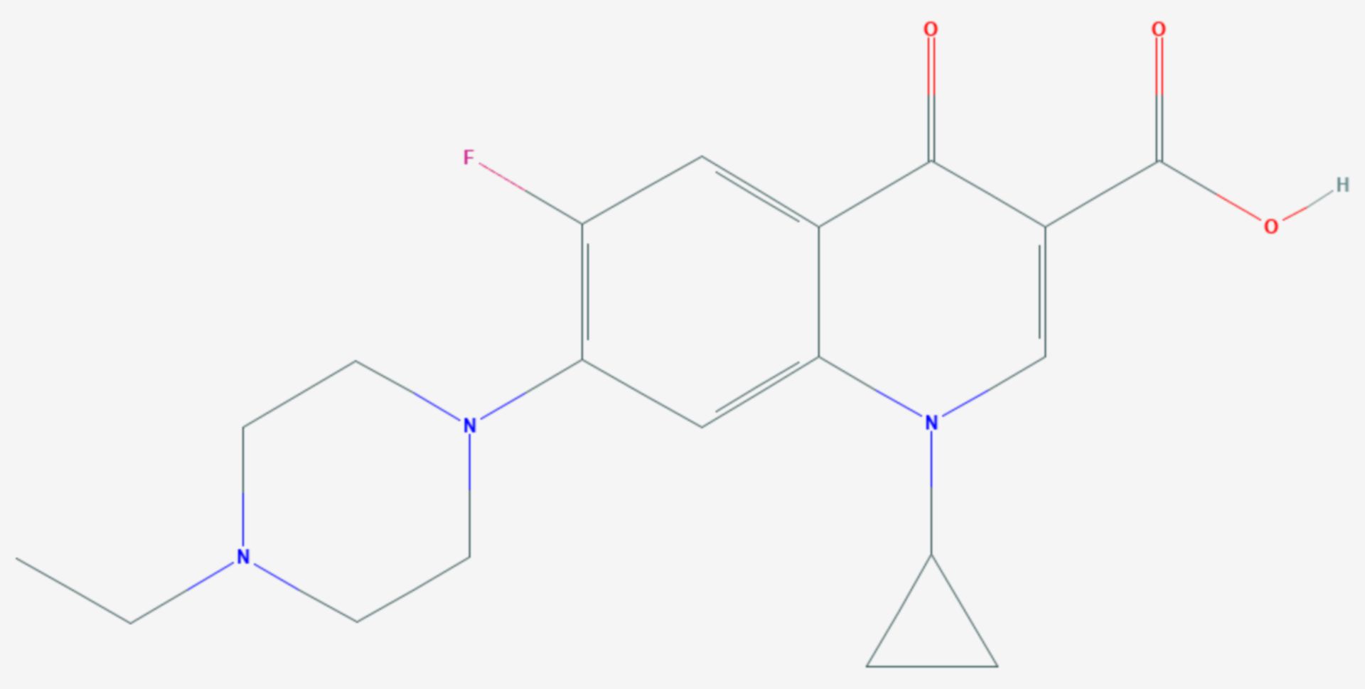Enrofloxacin (Strukturformel)