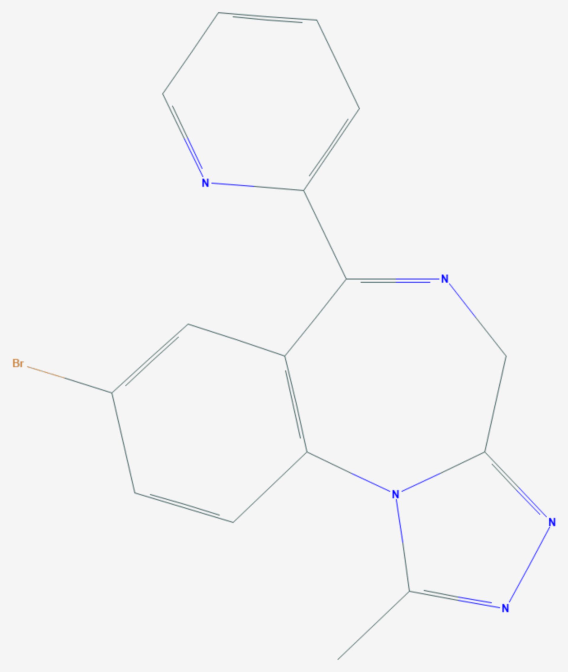 Pyrazolam (Strukturformel)