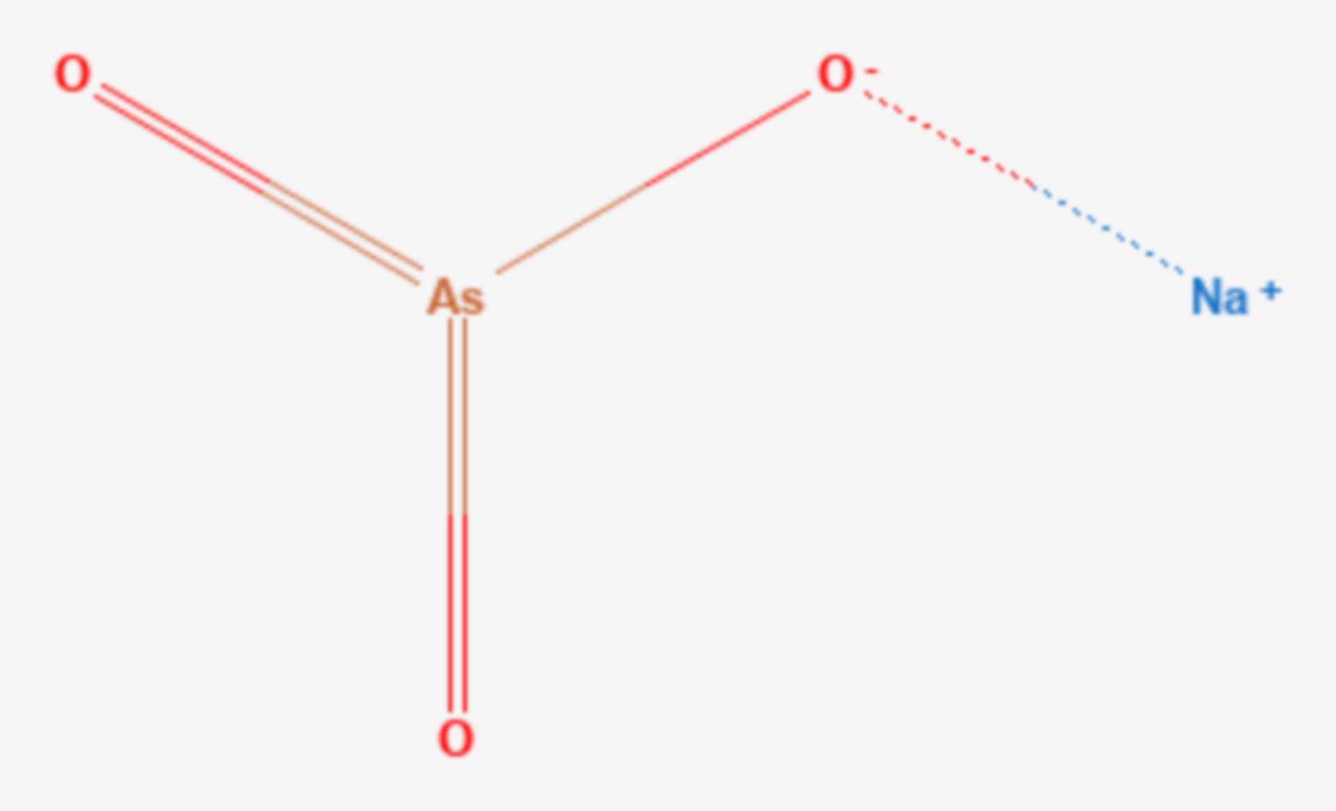 Natriummetaarsenat (Strukturformel)