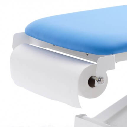 Paper roll holder for GO & G2 treatment couch