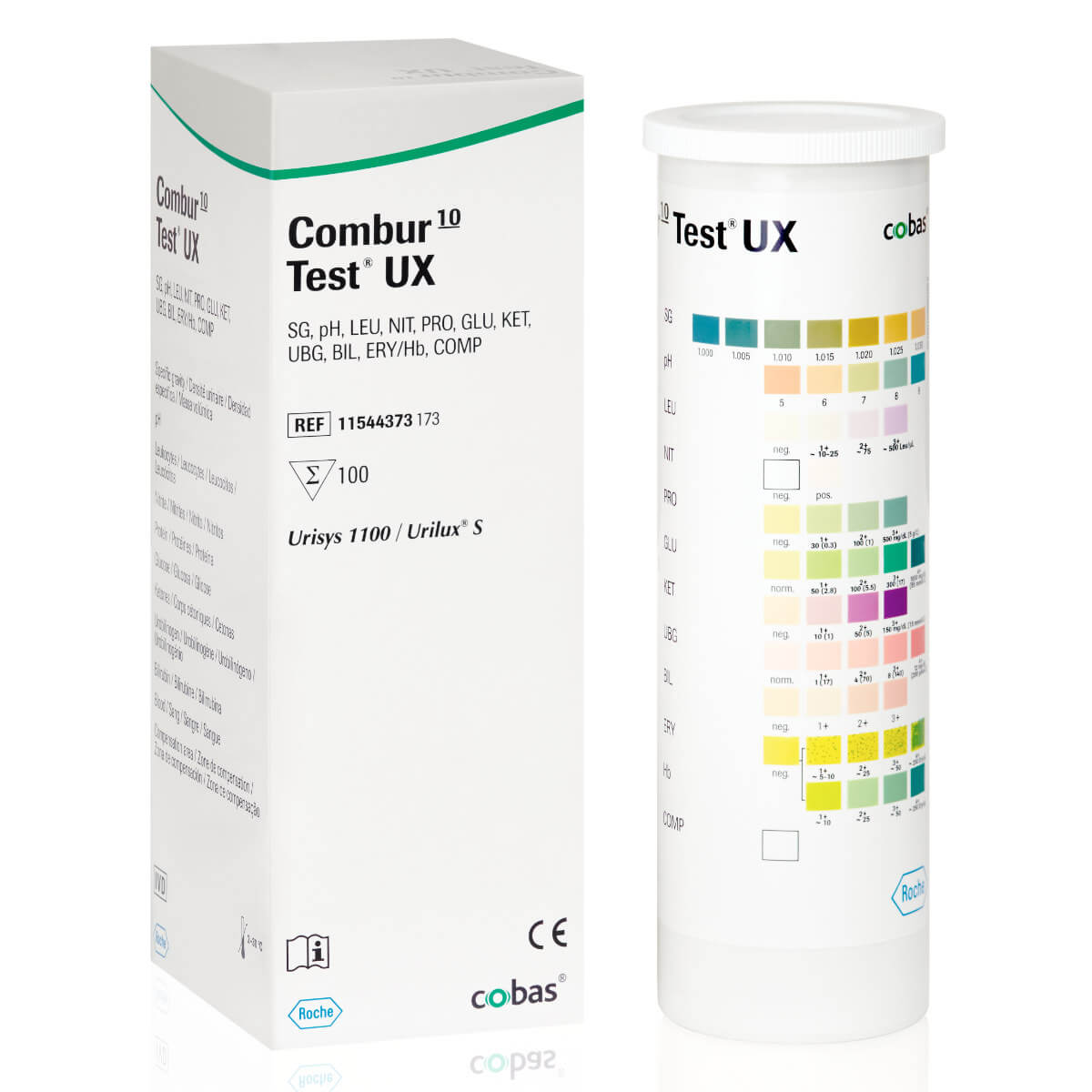 Bandelettes urinaires COMBUR 5 HC , boîte de 10 - FM Medical