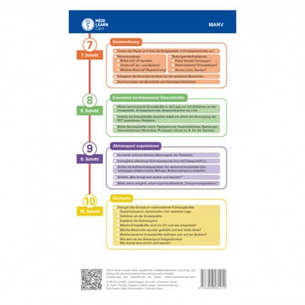 MEDI-LEARN Card: MANV - 10 Schritt Methode  Taschenkarten  Fachbücher 