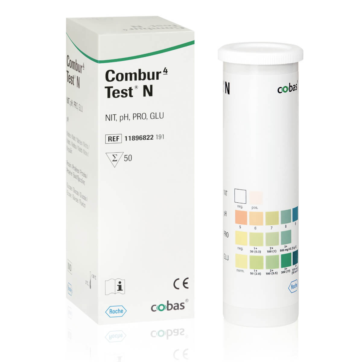 Bandelette urinaire Medi-Test Combi 9, boite de 100 - Bandelette