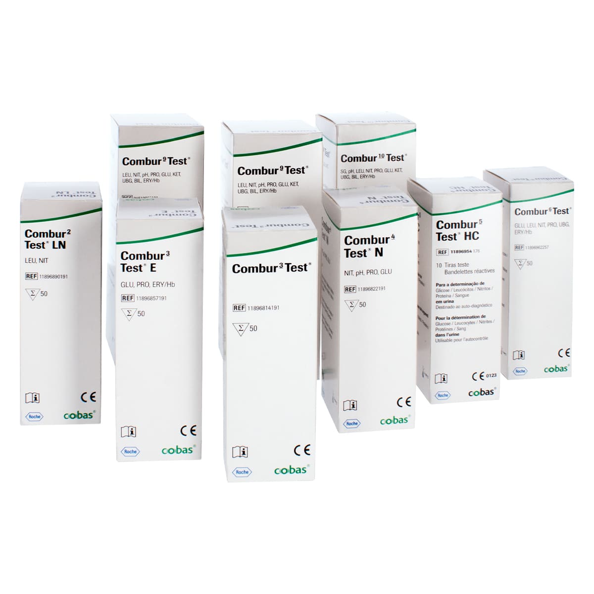 Bandelette urinaire Roche Combur Test® 3E, boîte de 50