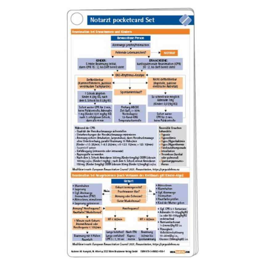 Börm Bruckmeier Notarzt Pocketcard Set Kaufen | DocCheck Shop