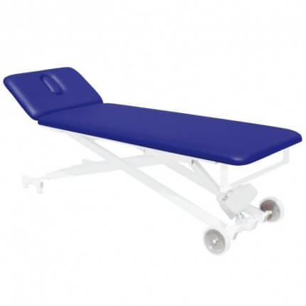 Examination Table with Movable Head Section and Modern Design