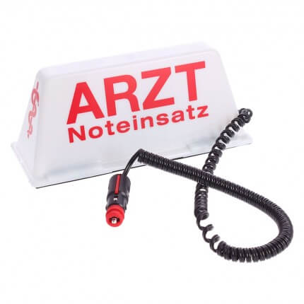 Auto-Dachschild "ARZT Noteinsatz"
