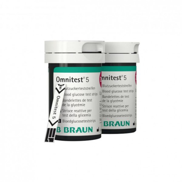 Omnitest 5 bloedglucoseteststrips Omnitest 5 bloedglucoseteststrips