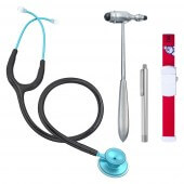 MDF Practical year/examination course set with Acoustica two-head stethoscope