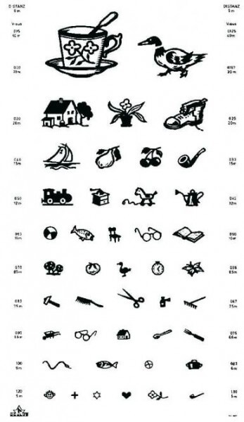 Eye-Test Tables | Visual Test | Specialised Diagnostics | Diagnostic ...