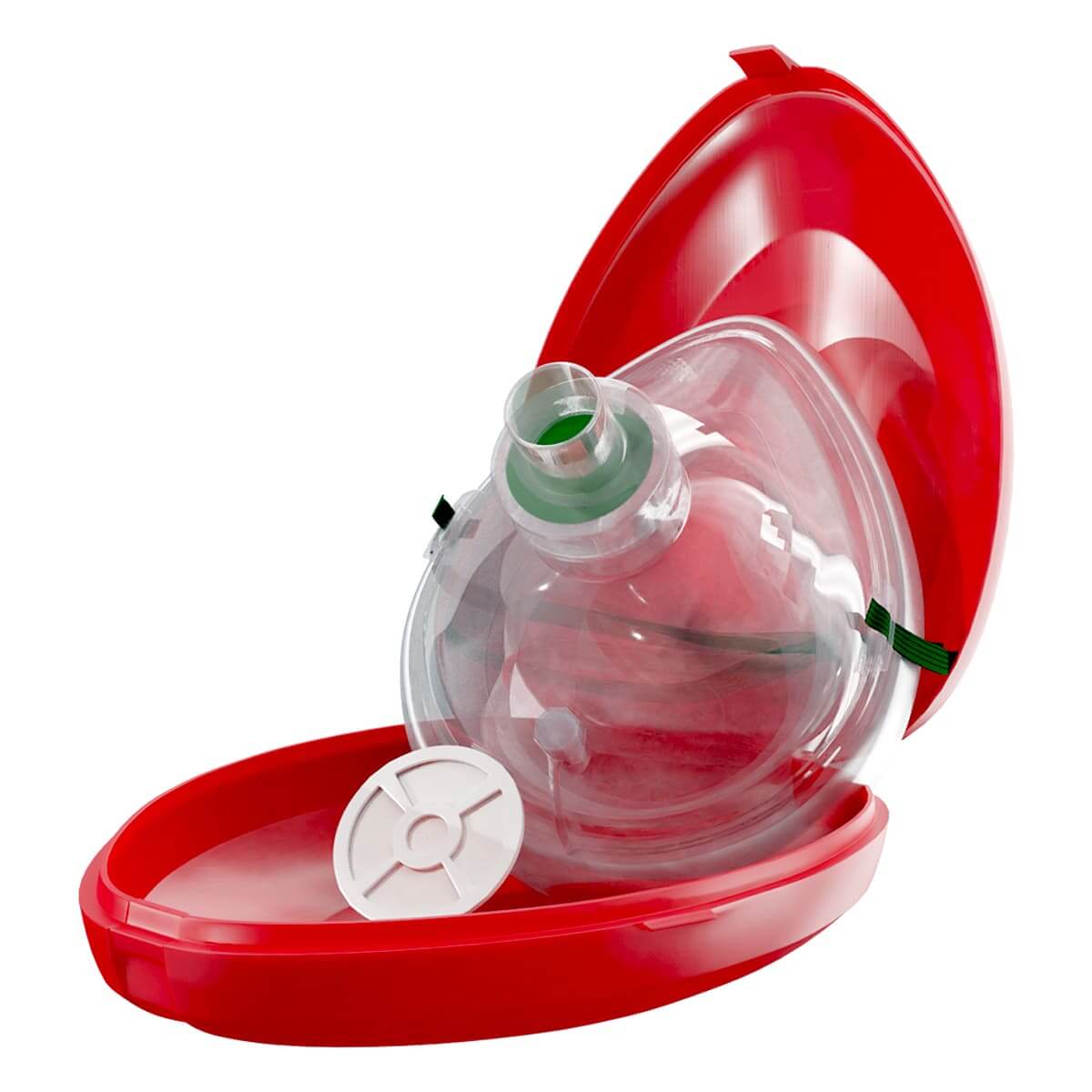 CPR-Maske Notfall-Beatmungsmaske in Hartschalenbox