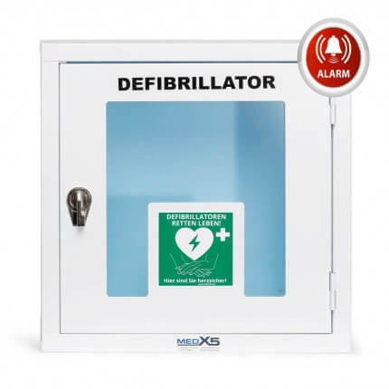 AED Metall-Wandkasten mit Alarm