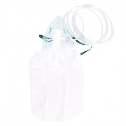 Oxygen inhalation mask with economy bag