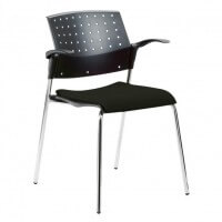 Mayer Office Stapelstuhl - gepolstert mit Armlehnen Mayer Office Stapelstuhl - gepolstert mit Armlehnen