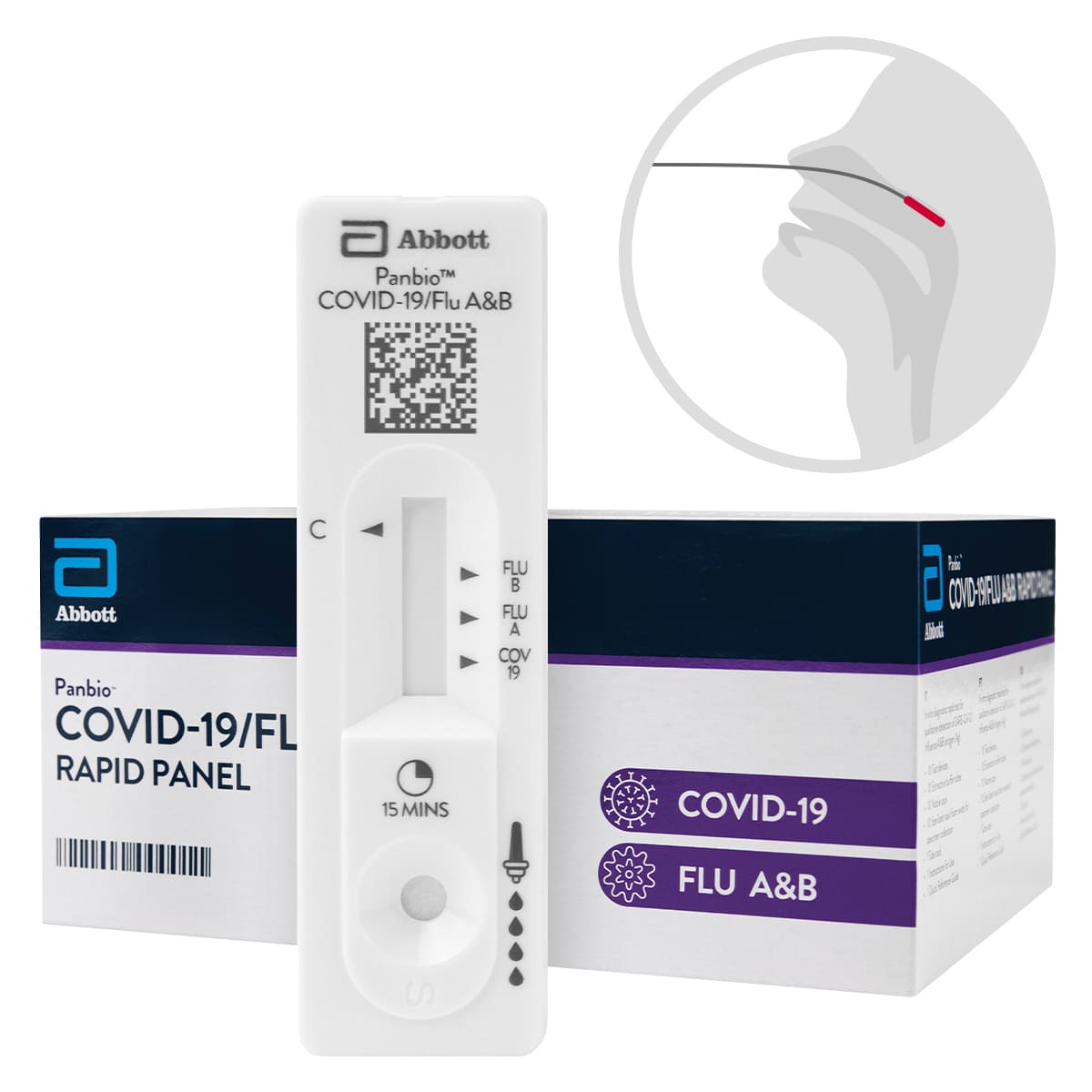 RSV, Covid & Influenza-Kombi-Test 5er Pack