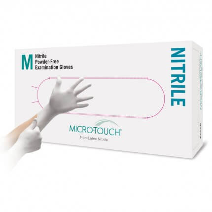 MICRO-TOUCH White Nitrile examination glove