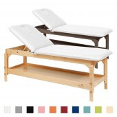 Ecopostural Two-piece treatment table with shelf