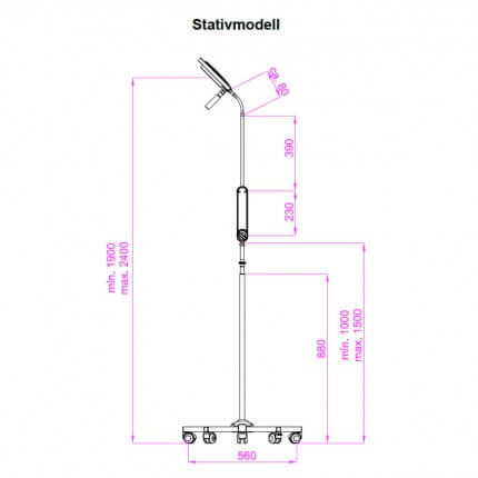 Dr Mach Led Untersuchungsleuchte Stativmodell Kaufen Doccheck Shop