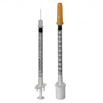 Omnican 50 injectiespuit voor U-100 insuline