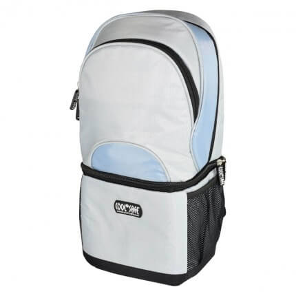 Backpack with integrated cooler bag