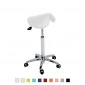 Ecopostural Roller stool with saddle seat