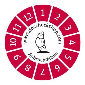 Anbruchplakette Anbruchplakette