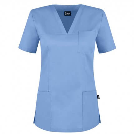 Tunique médicale à col V pour femme Roma