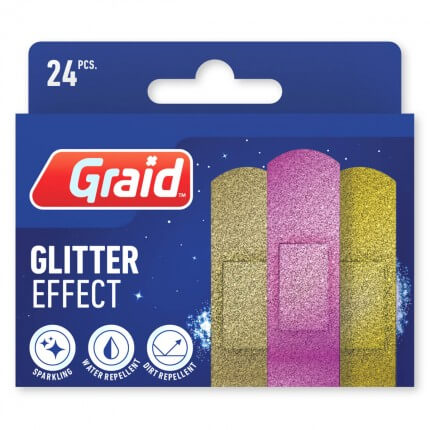 Glitter plasters