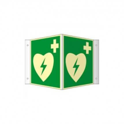 Nasenschild für Defibrillator und AED