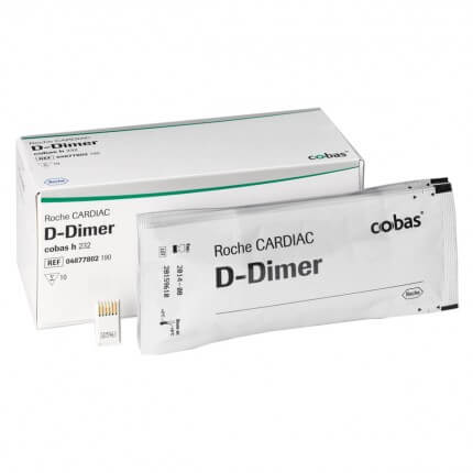 CARDIAC D-dimeer teststrips voor cobas h 232